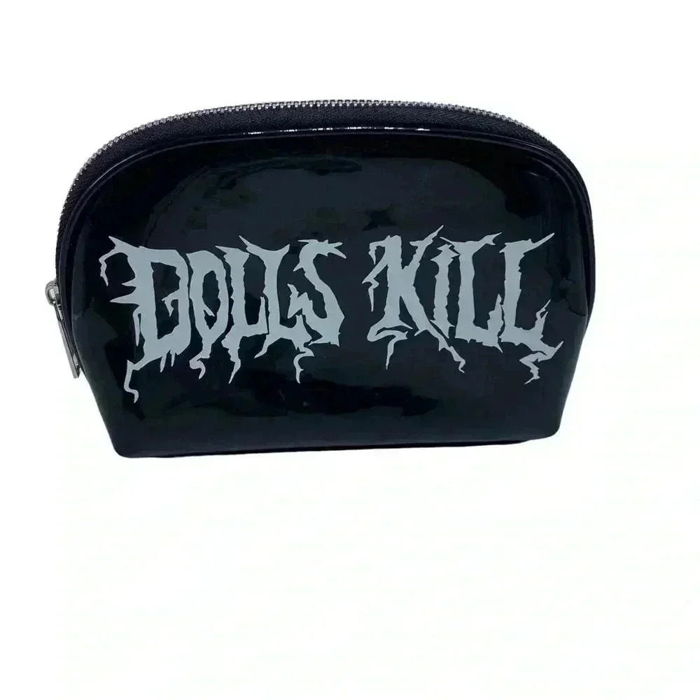 Dolls Kill black pouch cosmetic case bag